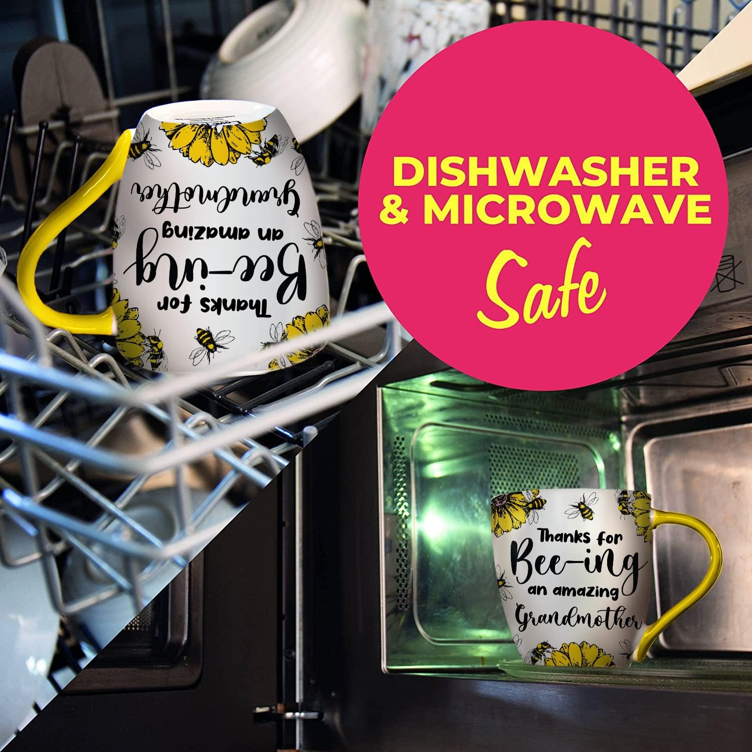 Love Mug®: Thanks for Bee-ing an Amazing Grandmother Mug