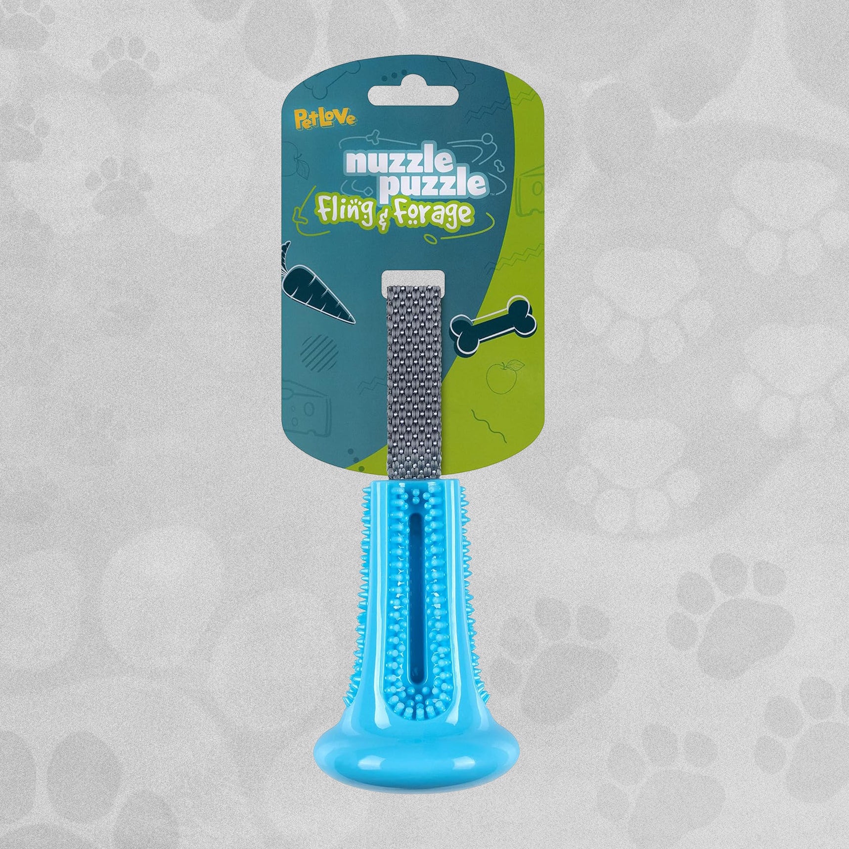 PetLove Nuzzle Puzzle Fling & Forage Bell Dog Toy