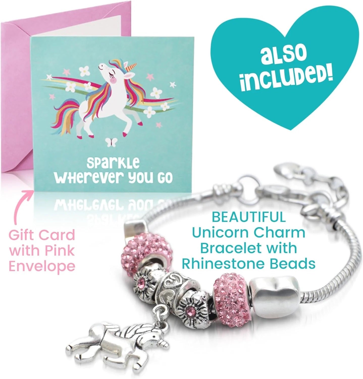 Amitie Lane Unicorn Musical Jewellery Box with Bracelet