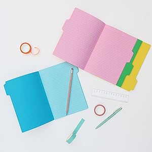 The Tab Notebook -  each one includes 4 coloured notebooks of 64 pages