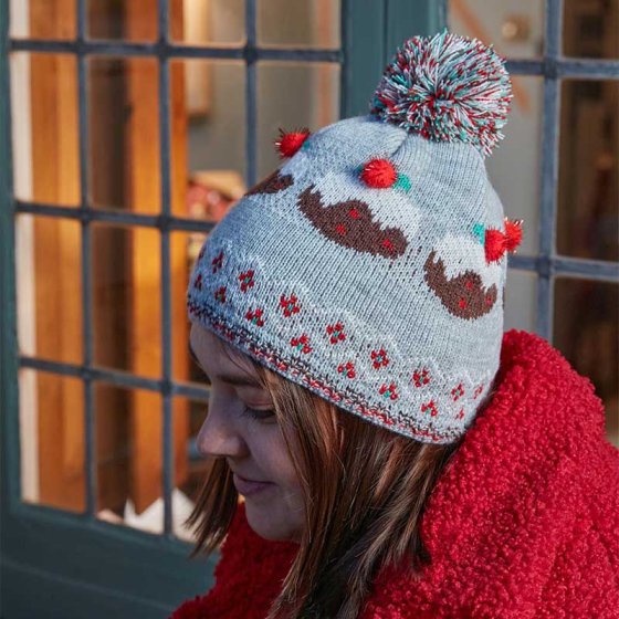 Three Kings Luxury Beanie - Christmas Pudding
