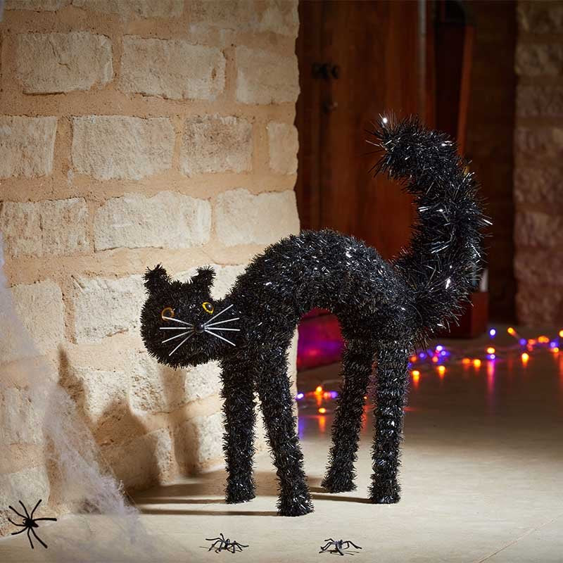 Halloween Scaredy-Cat Tinsel Decoration