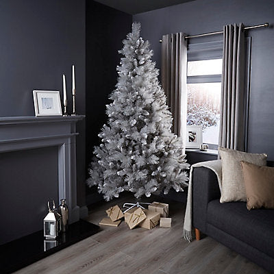Silver Tipped Fir Artificial Christmas Tree - 7 foot