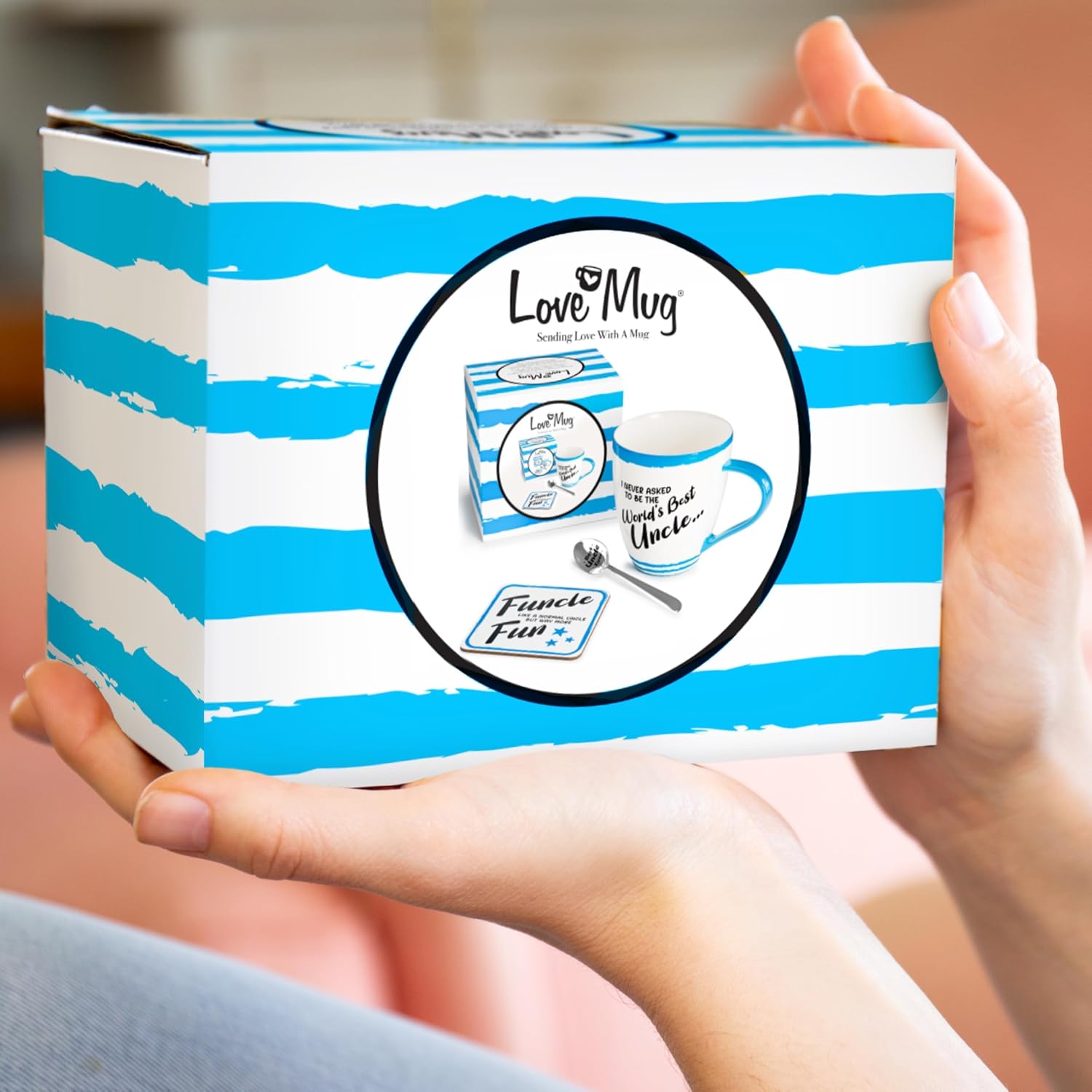 Love Mug®: World's Best Uncle Mug, Coaster and Spoon Gift Set