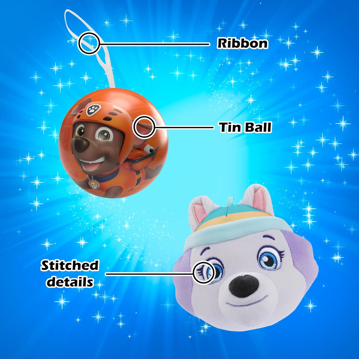 Paw Patrol 4-1 Capsule Collectible Toy, Surprise Miraball with Expanding Plush