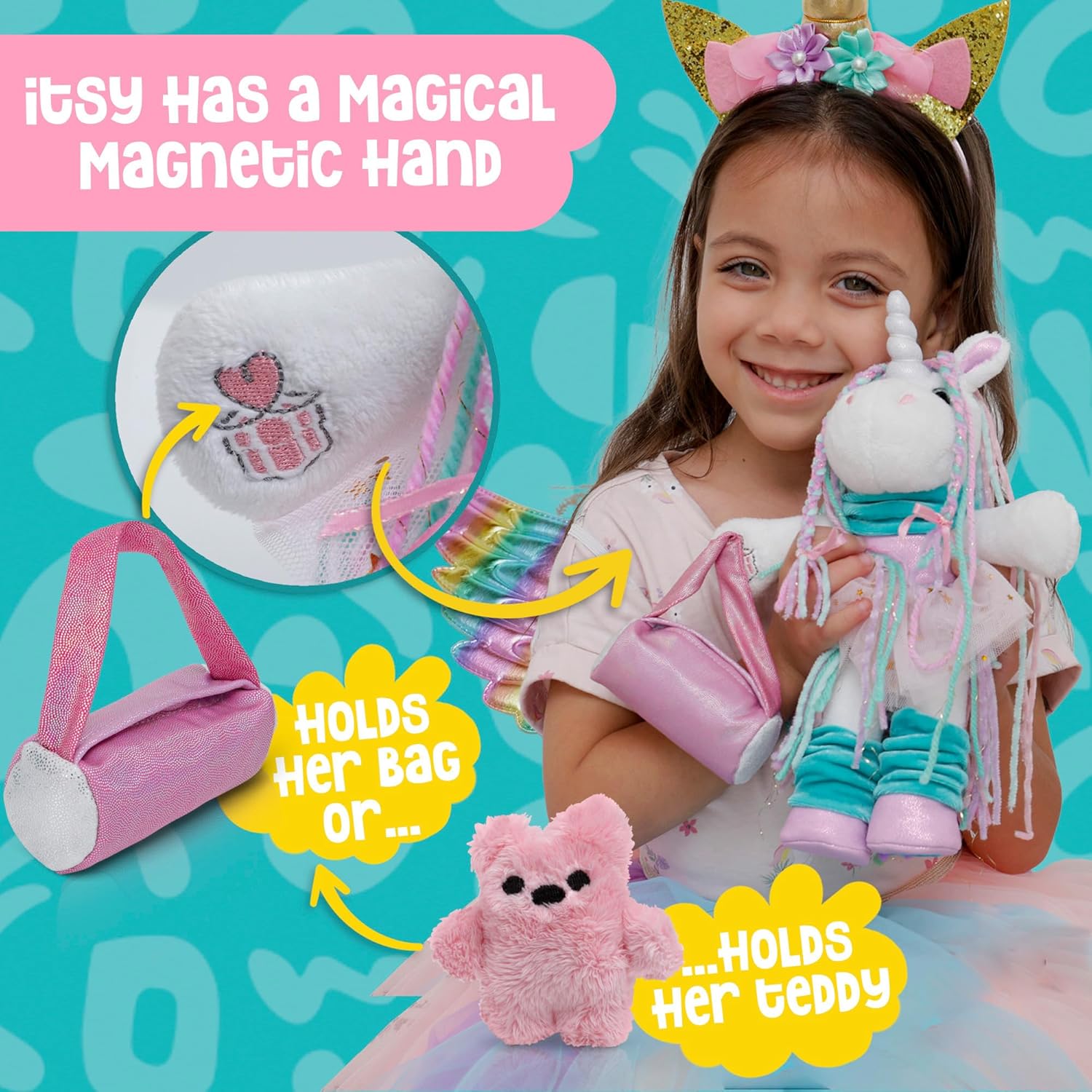 Amitie Lane Unicorn Plush Ballerina Sleep Over Gift Box