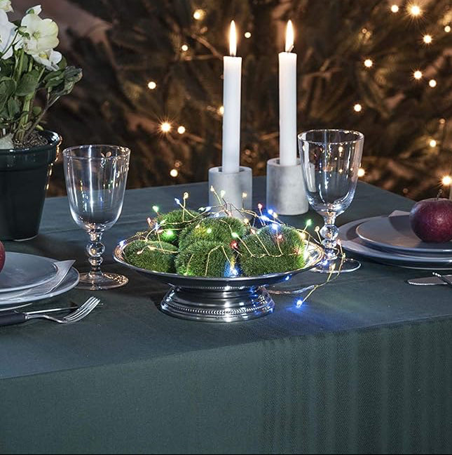 Konst Smide 60 multicoloured LED Indoor Lights on Brass Cable