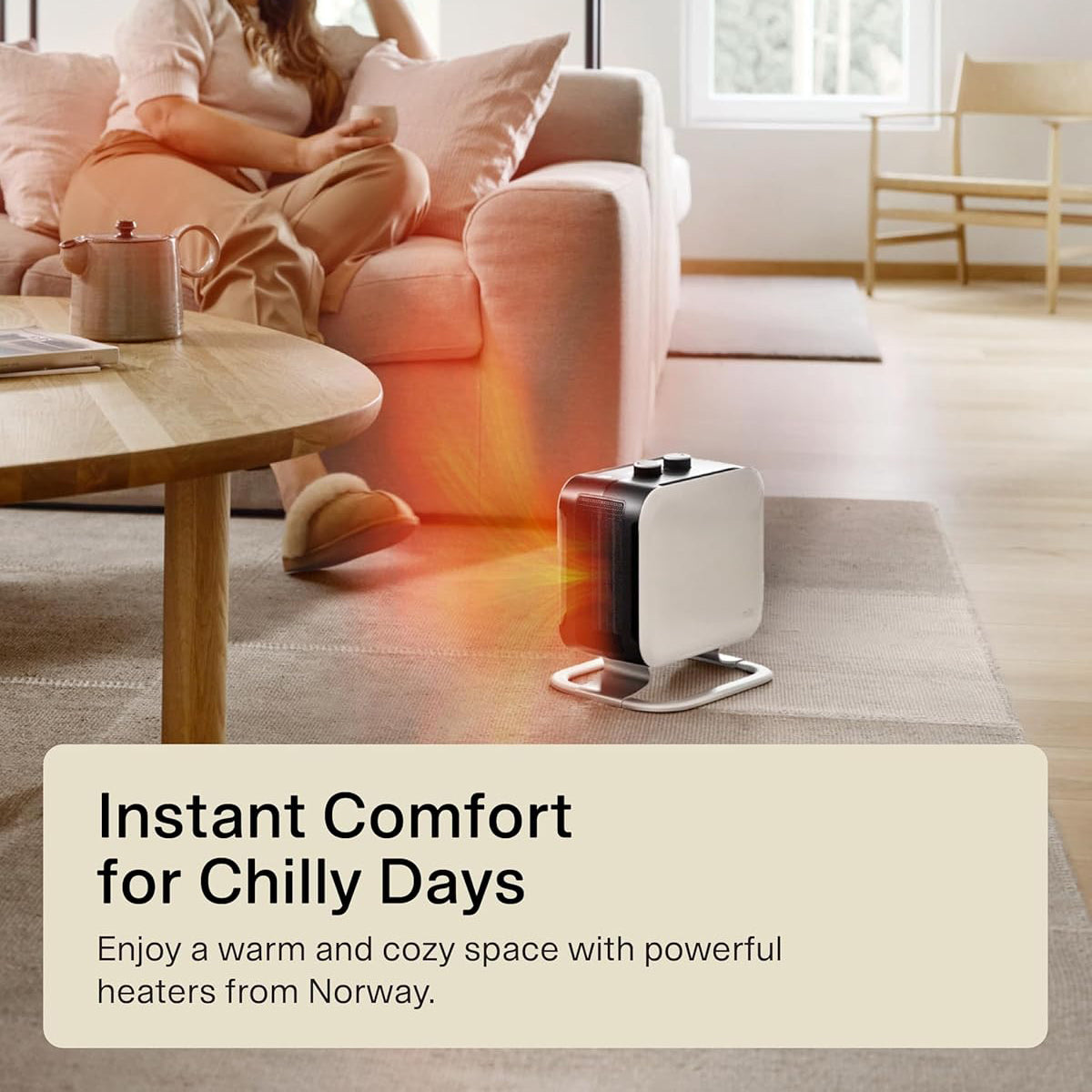 Mill Compact Electric Fan Heater Radiator - Various Colours Available