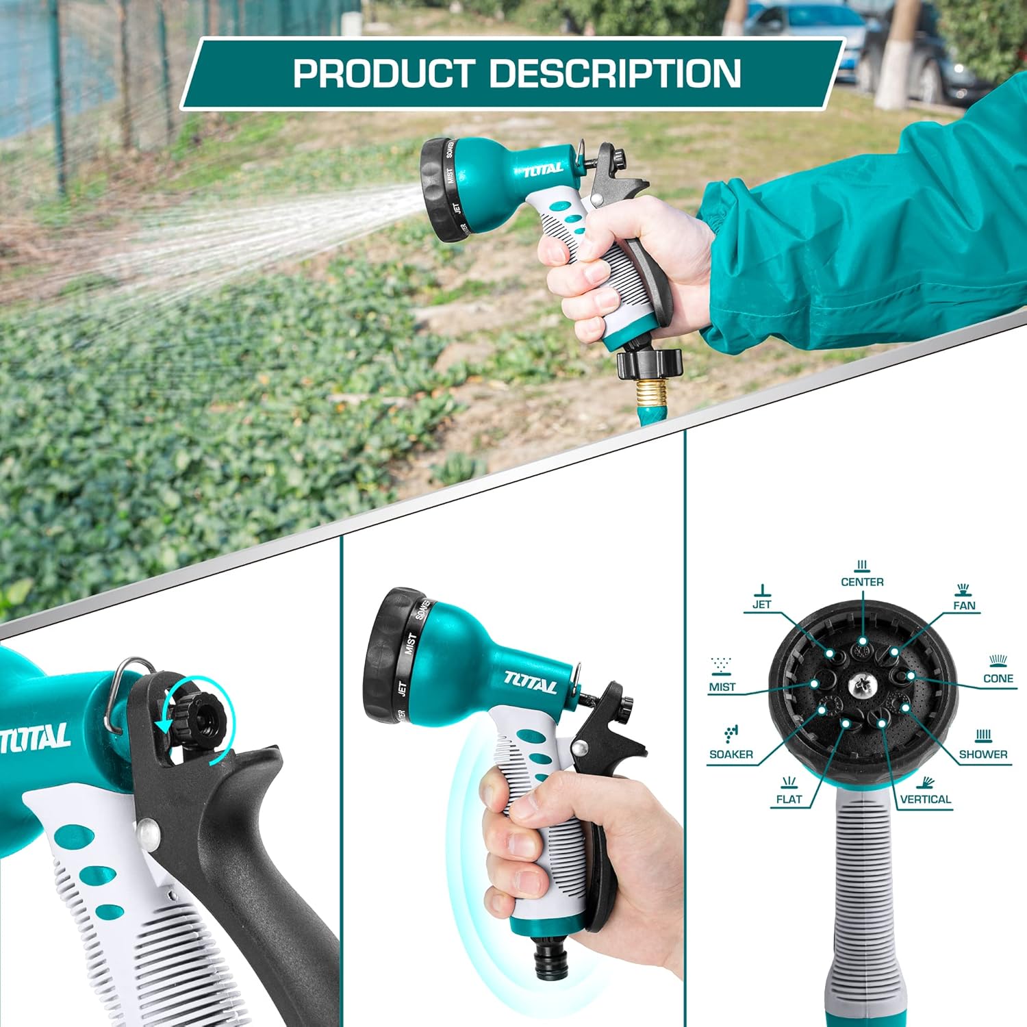 Total Multi Spray with 9 spray patterns