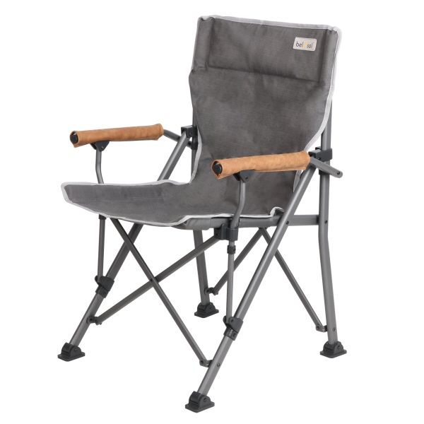 Bel-Sol Mila Folding Camping Chair Grey