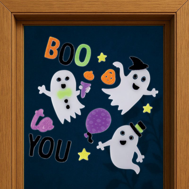 Halloween Gel Sticker Sets for windows and mirrors