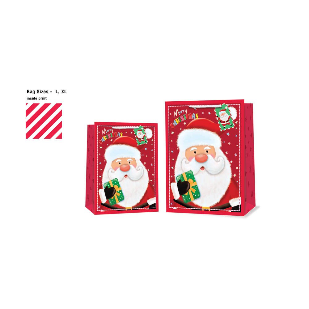 Christmas Bag with Santa - Large and Extra Large