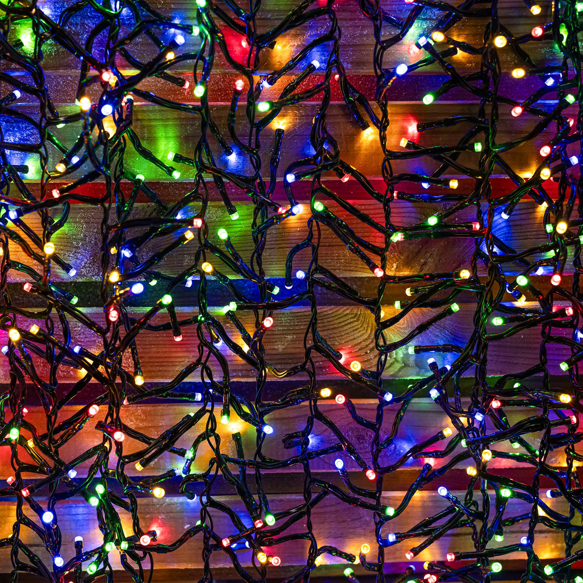 1320 Ultrabrite Indoor / Outdoor Multifunction Low Voltage LED String CLUSTER Lights - mains powered