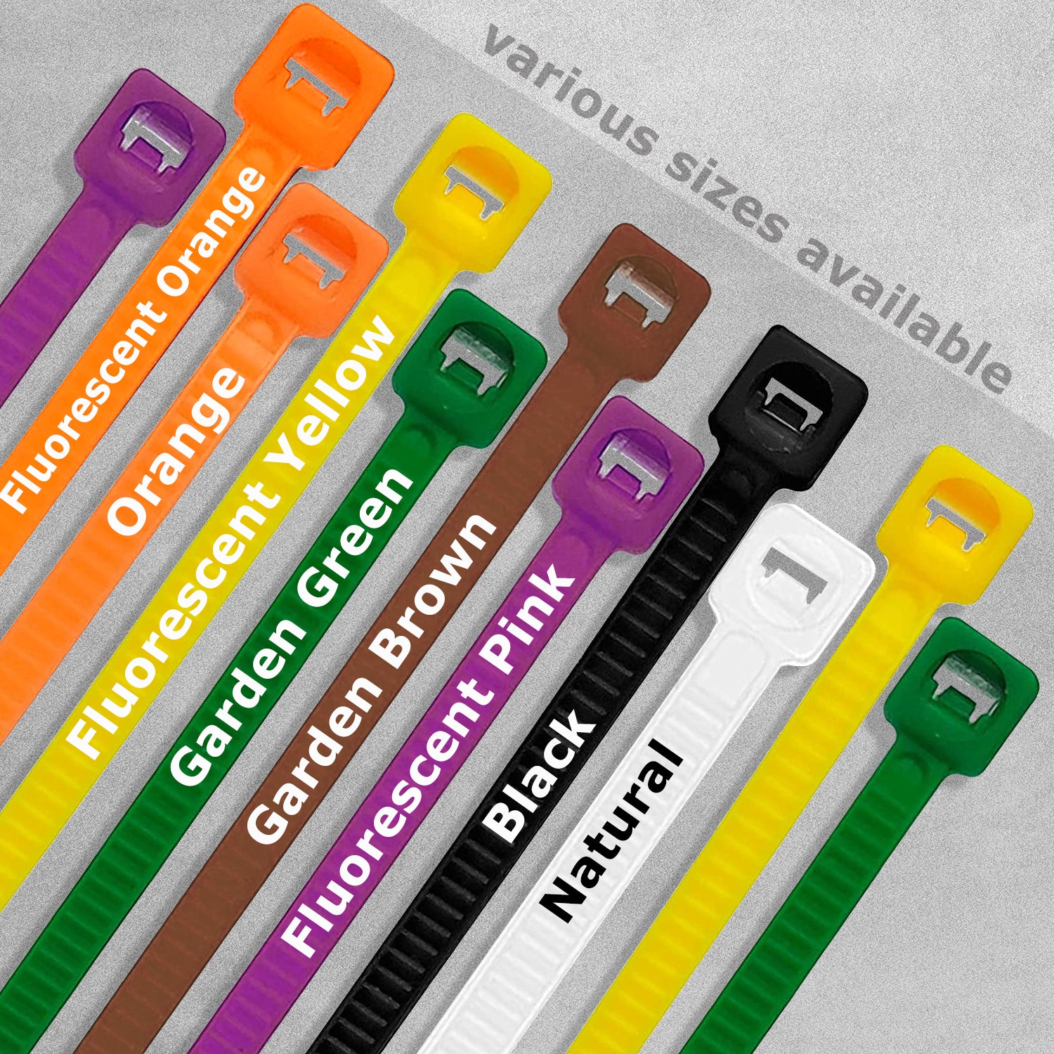 In-Excess Kong Cable Ties - Variety of Sizes, Quantities and Colours