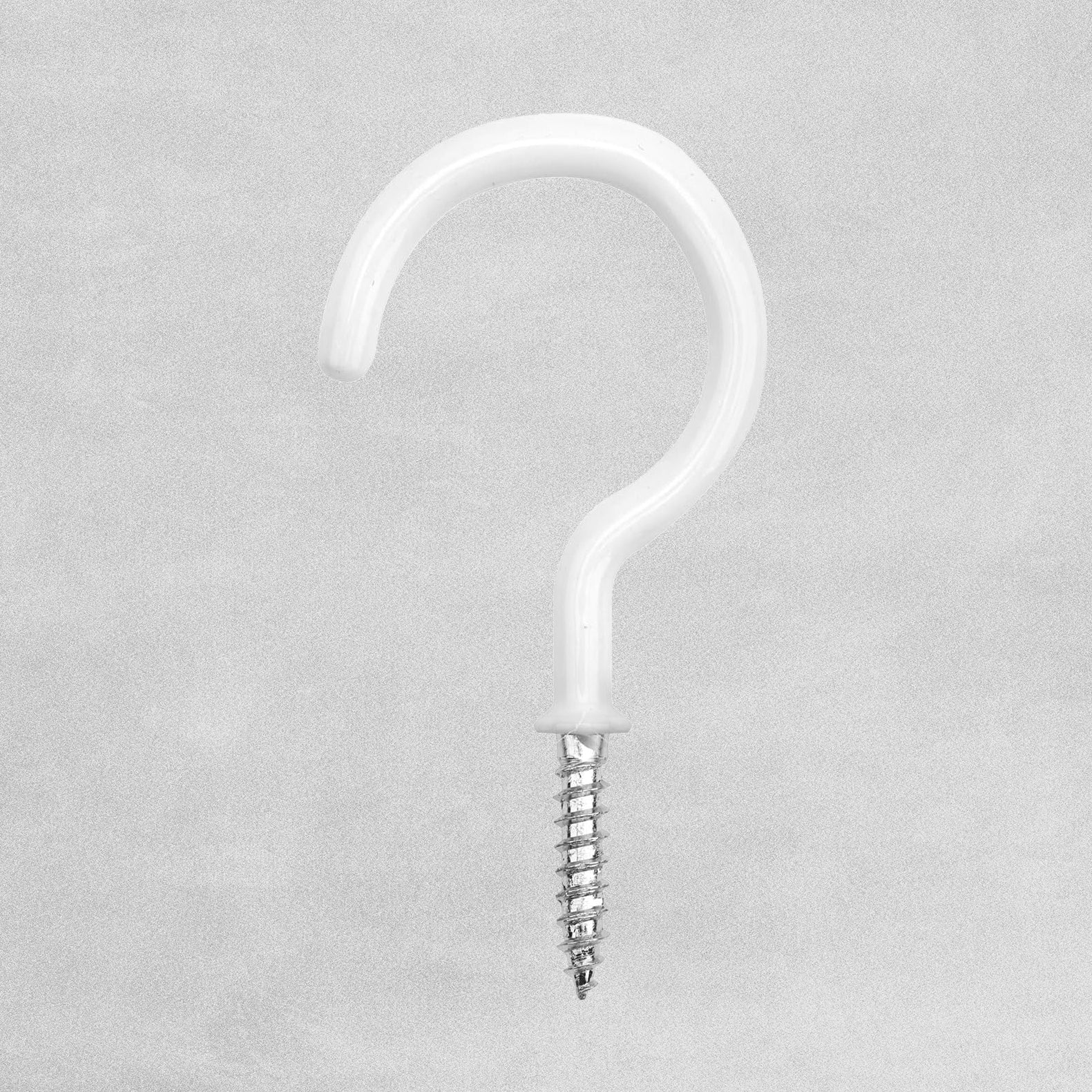 Select White Shouldered Cup Hooks 31mm 25pk