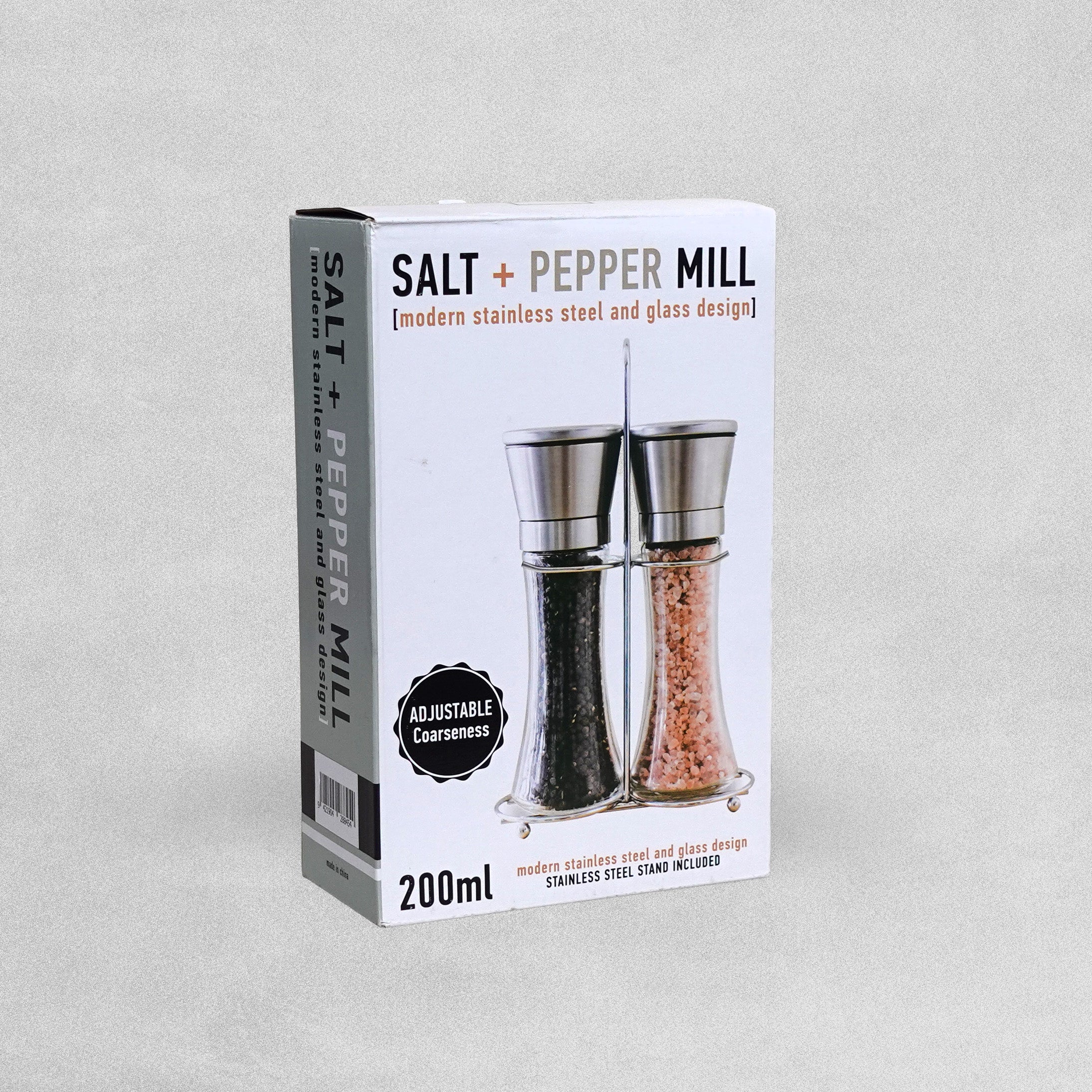Willow & Everett Salt and Pepper Grinders in a Stand