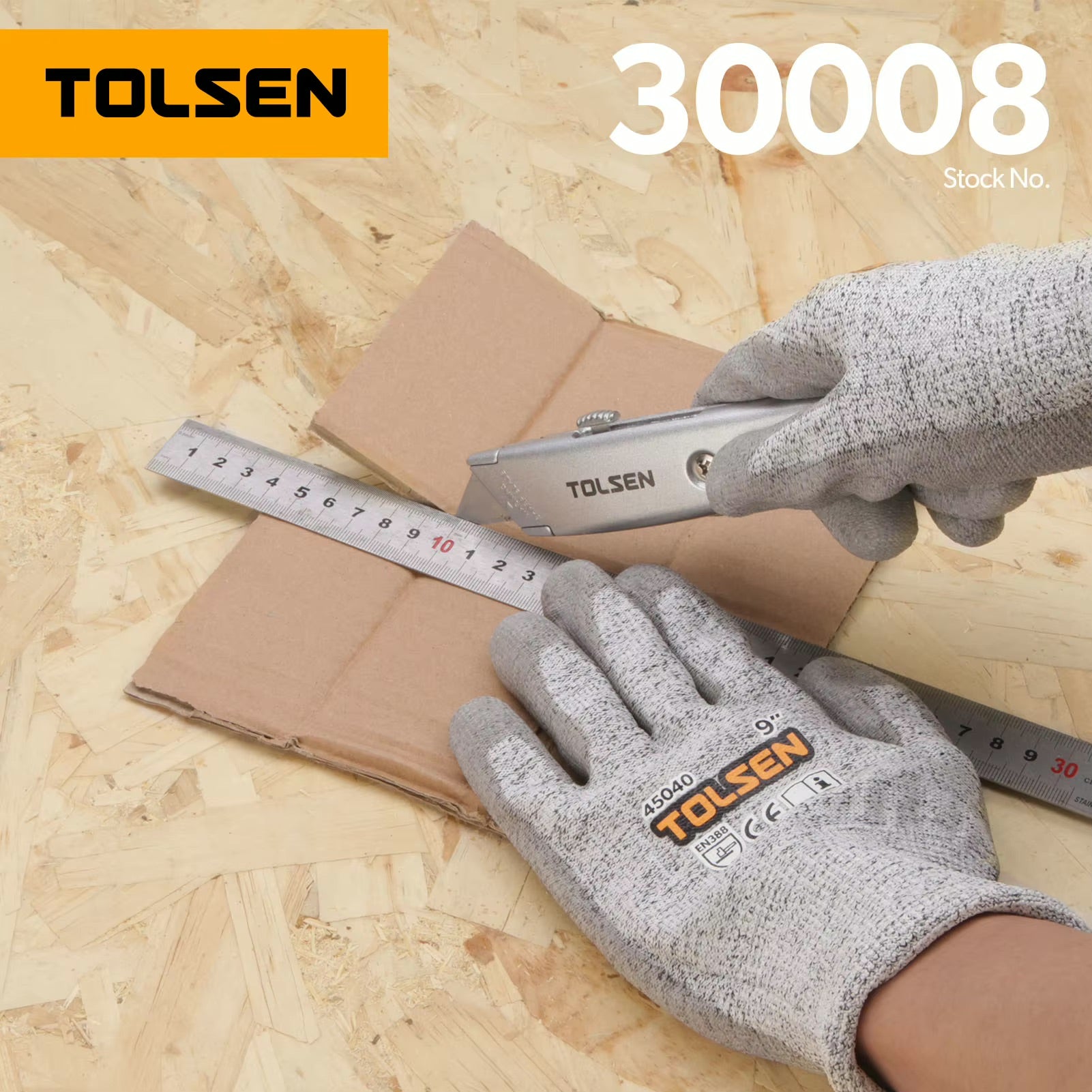 Tolsen Aluminium Utility Knife. SK5 Blade