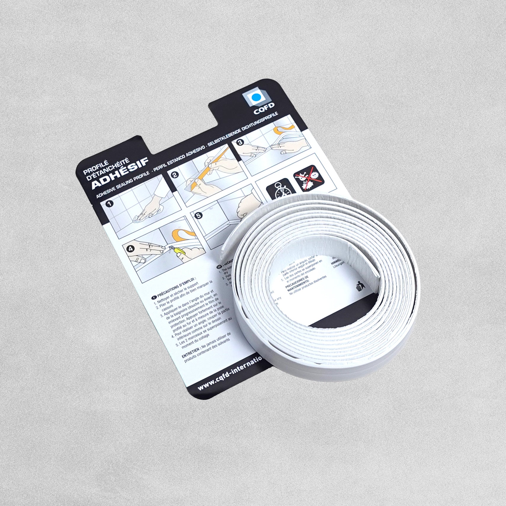 White Adhesive Sealing Profile 22mm & 41 mm x 2.4 m