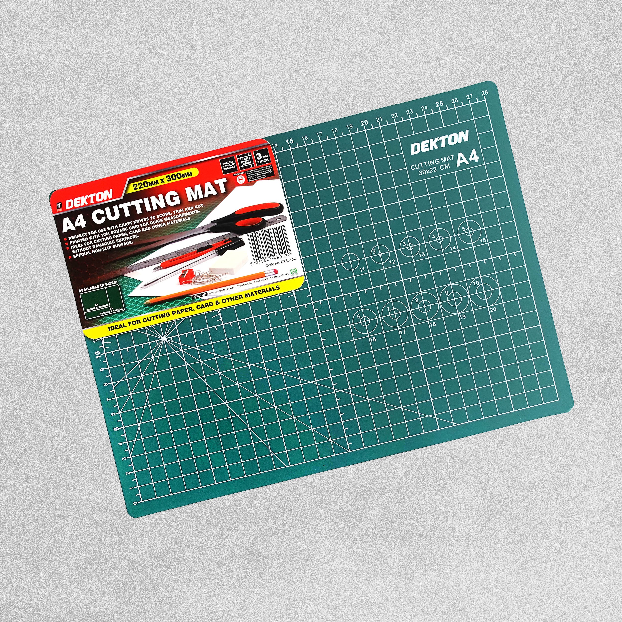 Dekton A4 Cutting Mat Green 220 x 300mm