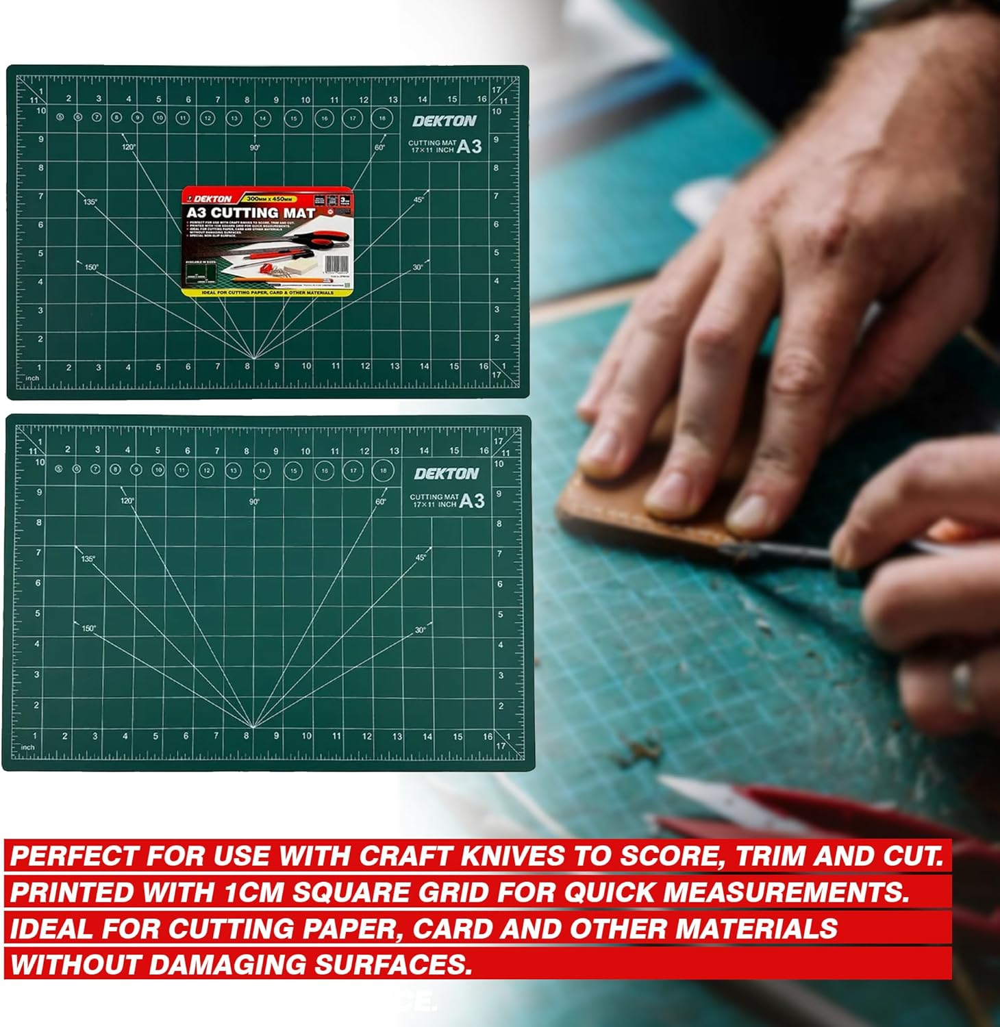 Dekton A3 Cutting Mat Green 300 x 450mm