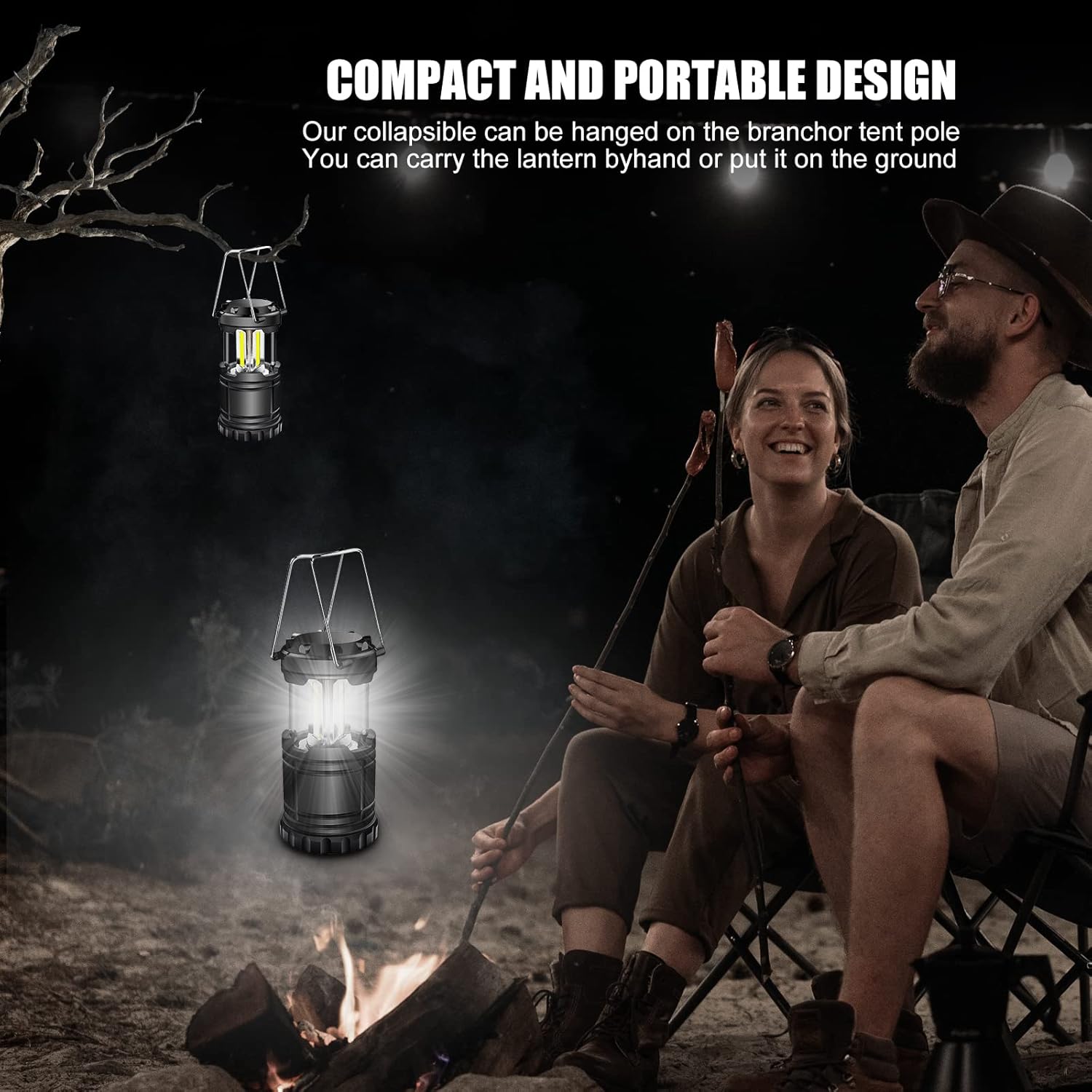 ExtraStar Battery Operated Collapsible Portable LED Lantern