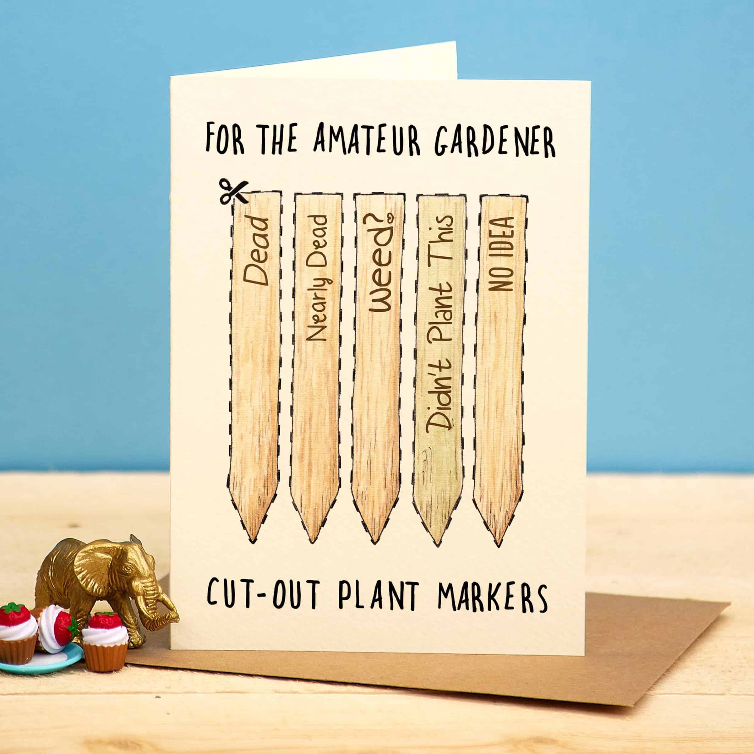 Amateur Gardener Card by Bewilderbeest