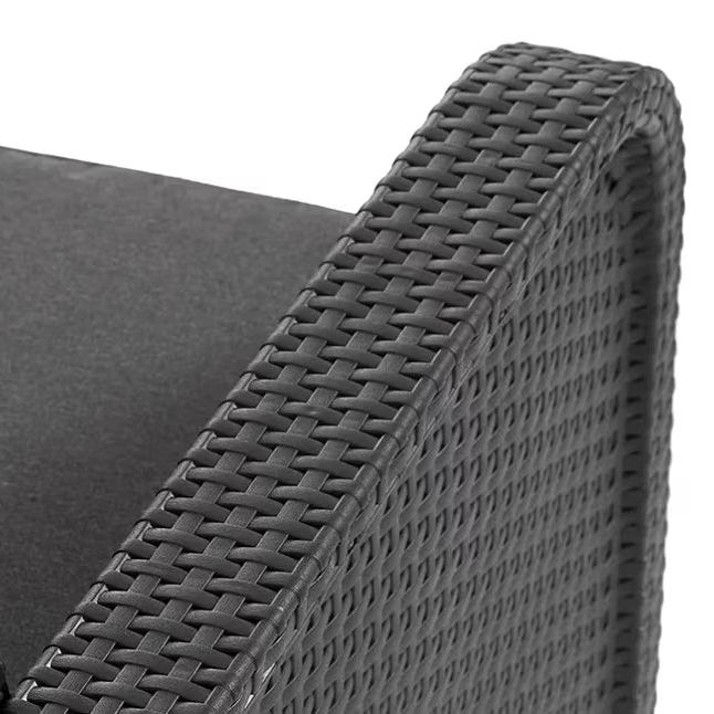 KETER Rosalie 5 Seater Lounge Set - Graphite