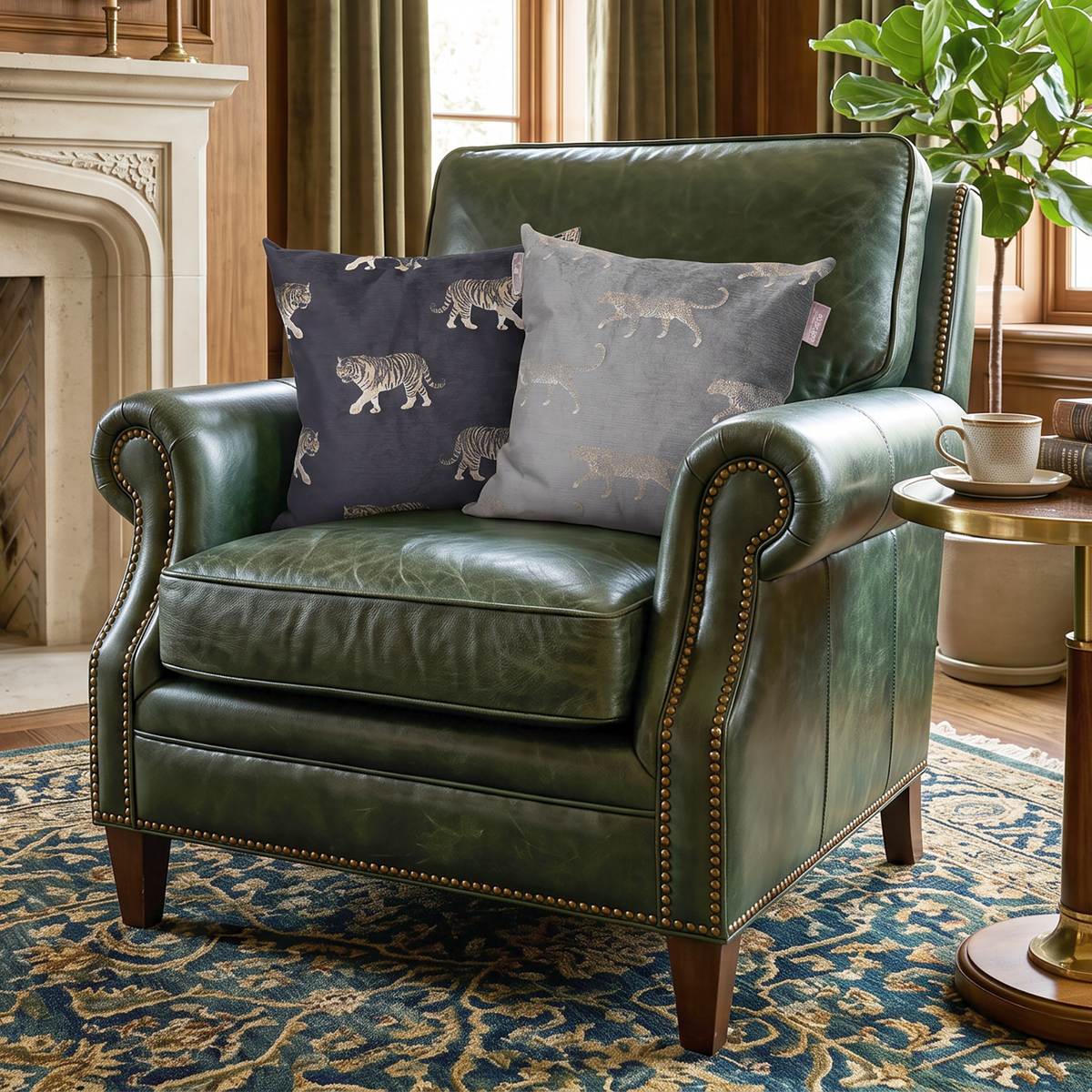 Lisa Pryde Luxury Feather Filled Jungle Cushion Collection