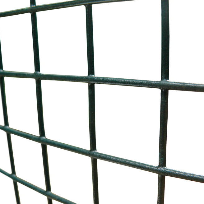 Charles Rose PVC Coated Galvanised Wire Fence Welded 16 Gauge Mesh 1" x 1" - Various Roll Sizes