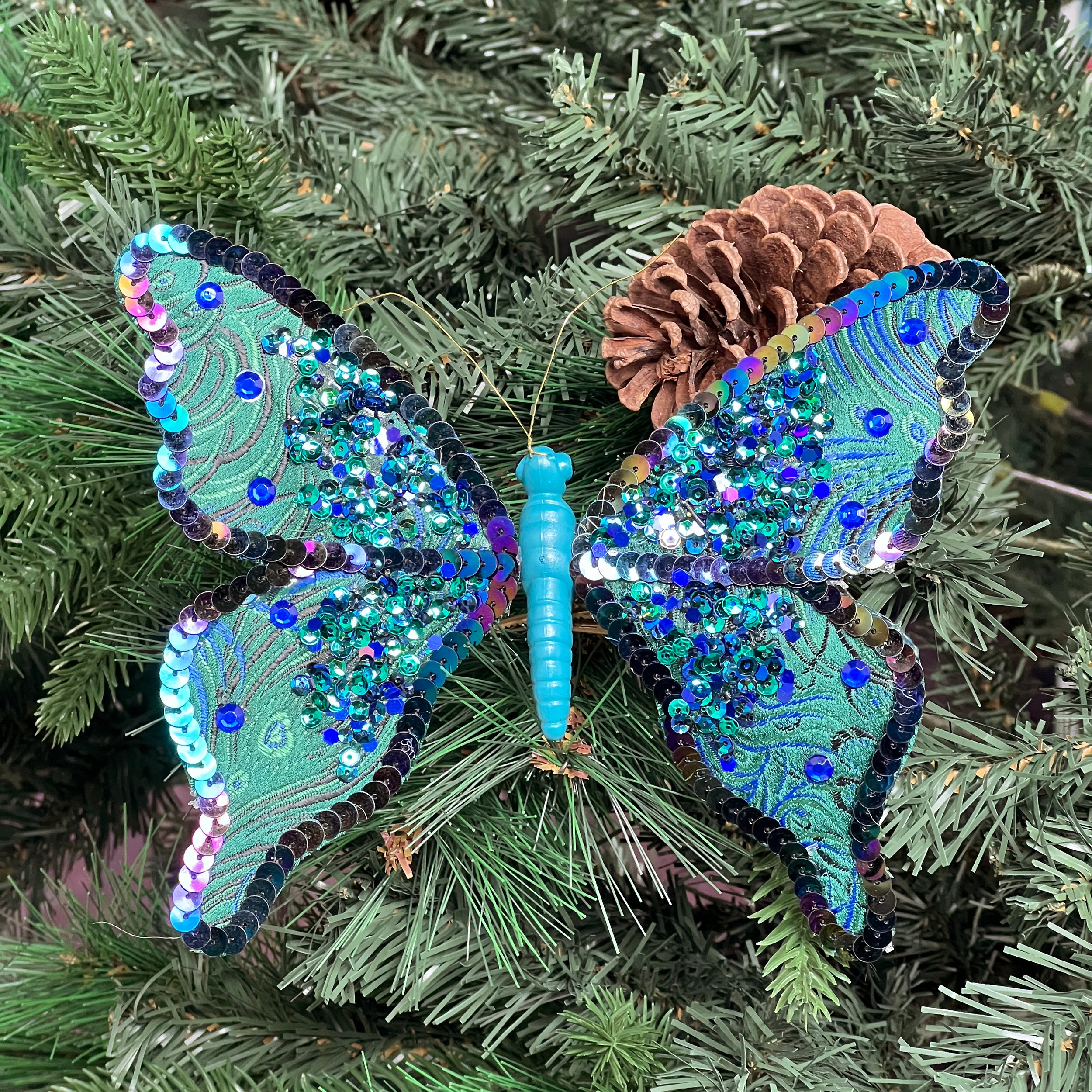 Enchanted Sequin Clip Butterfly