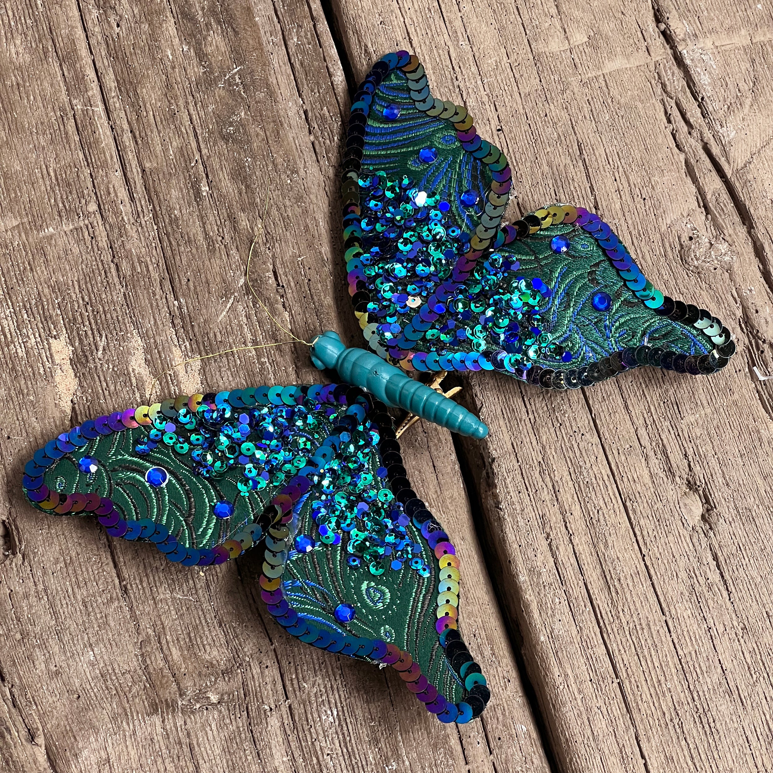 Enchanted Sequin Clip Butterfly