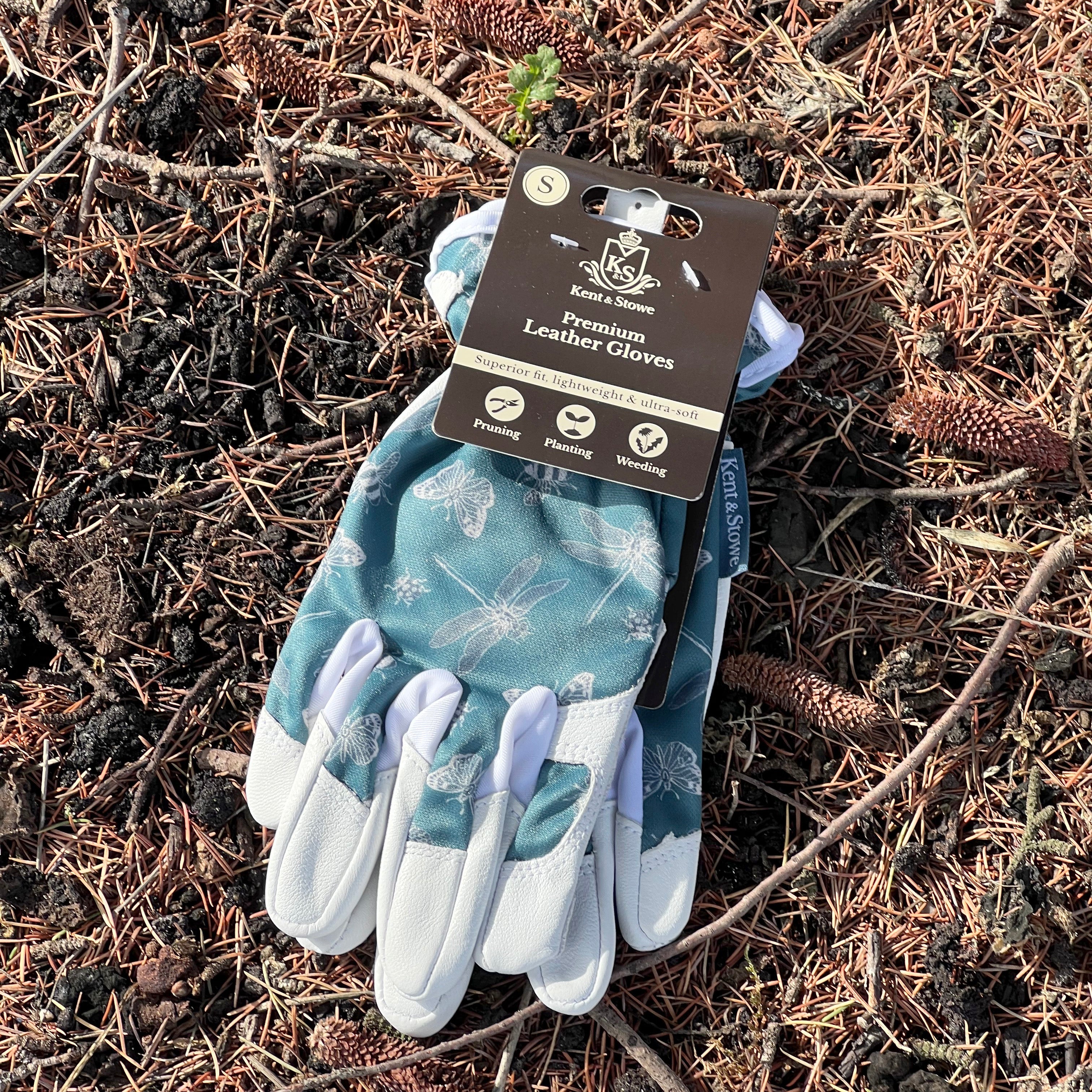 Premium Comfort Gloves  Kent & Stowe  Green Bees & Butterfly Design