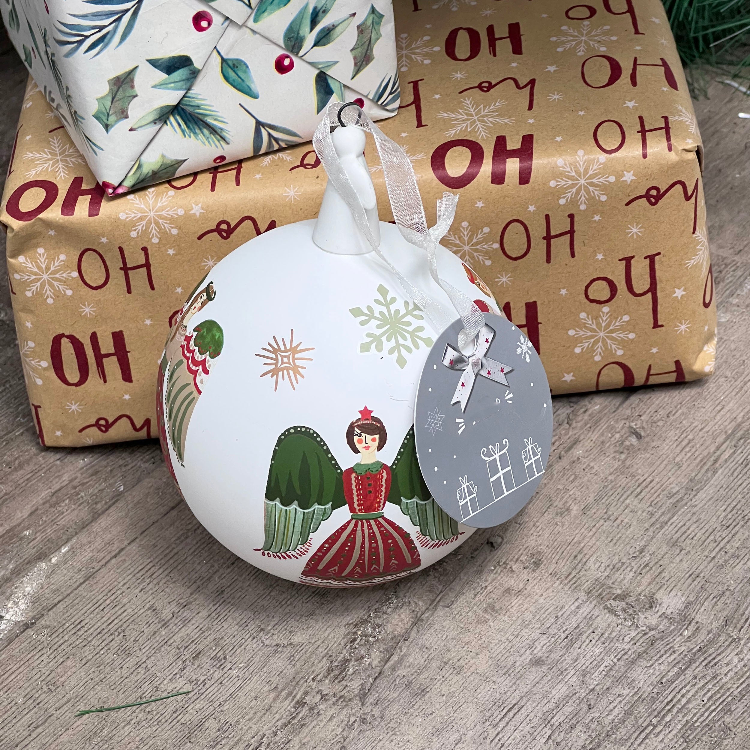Traditional Painted Angel Bauble