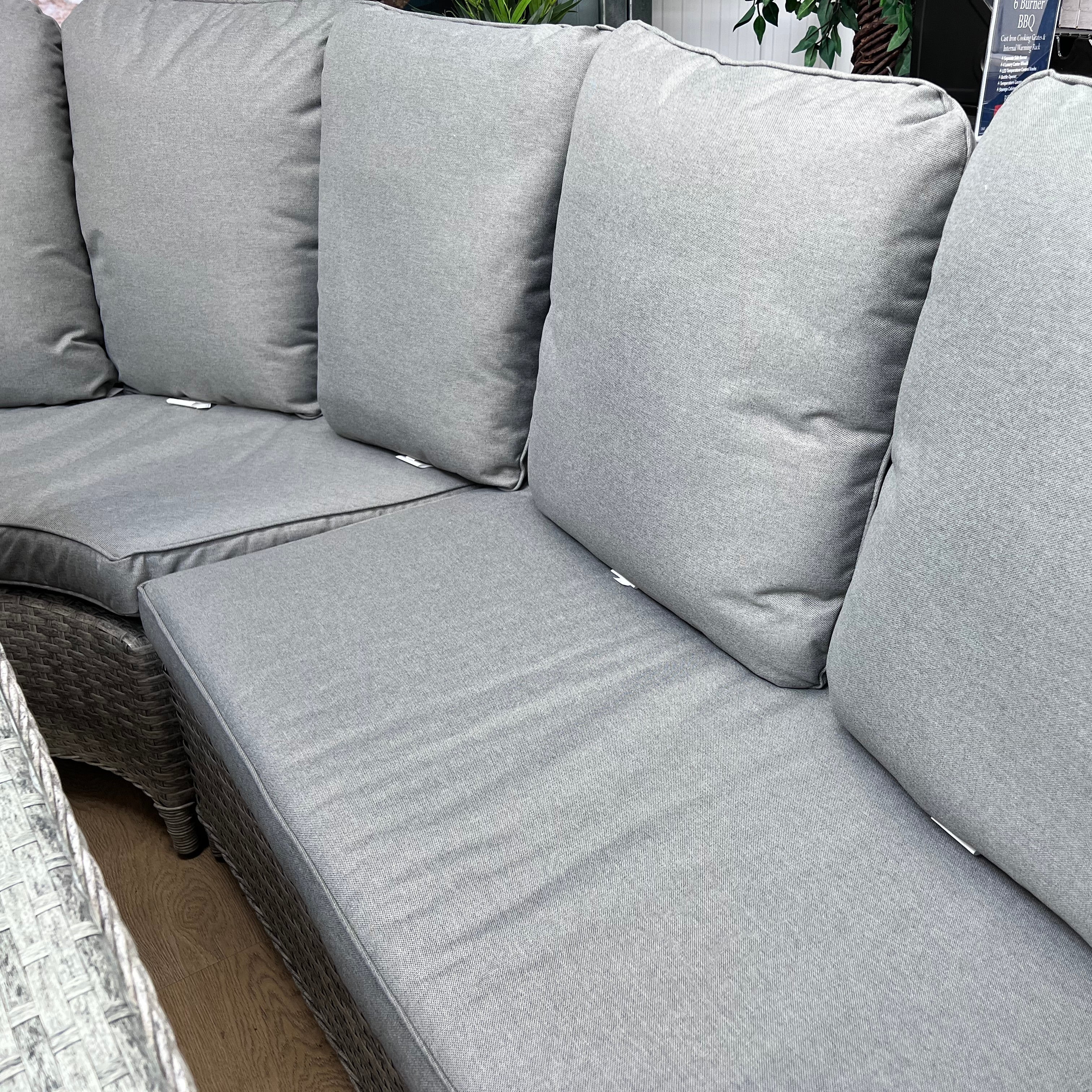 Cassano Curve Corner Lounge Dining Set