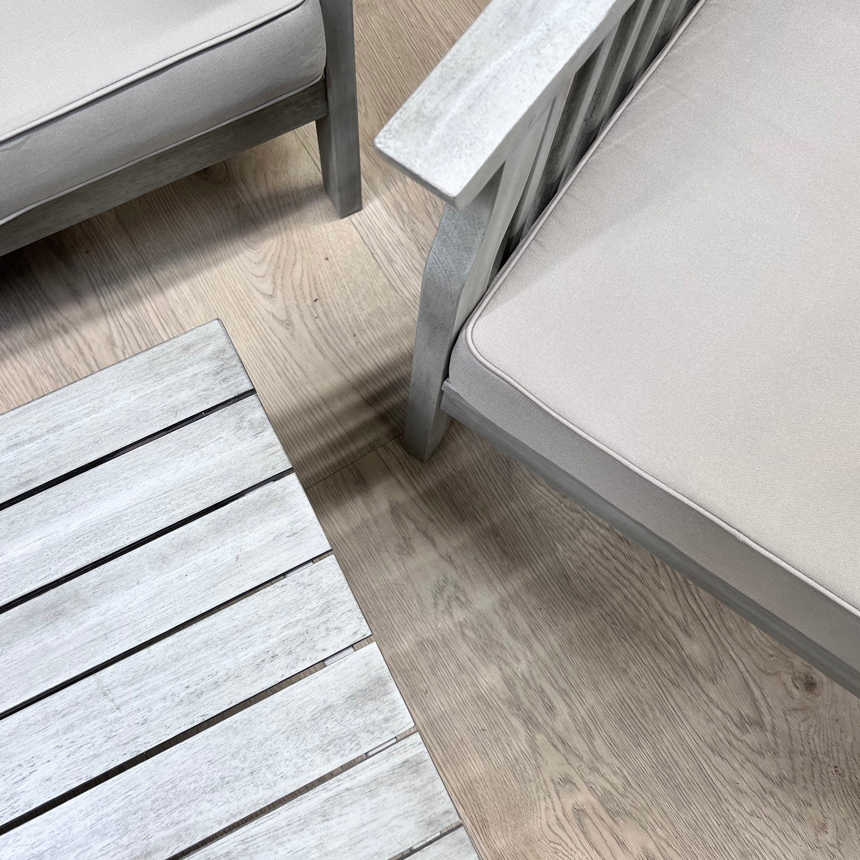 Dorset 4 Seater Lounge Set - Grey finish
