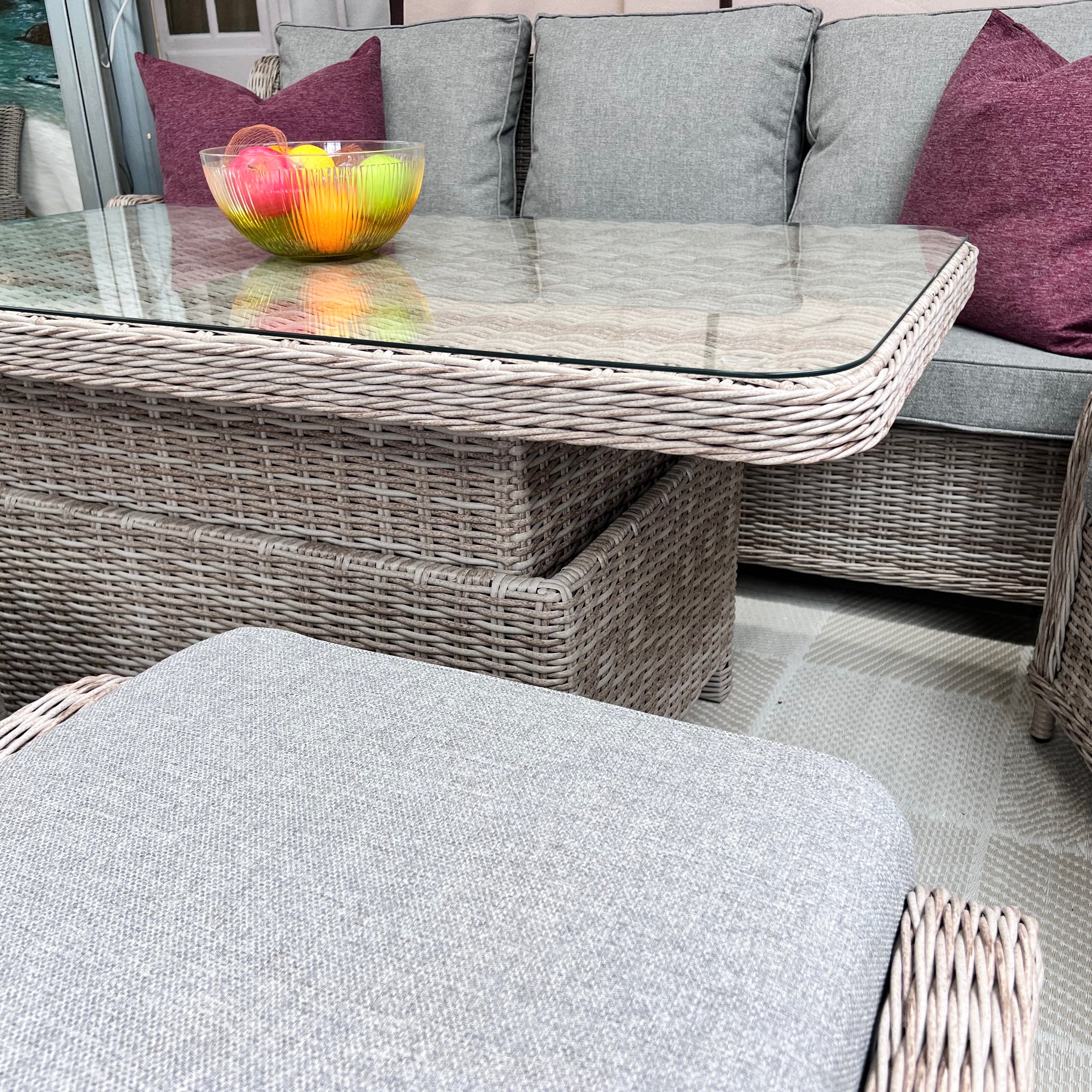 Trieste Wingback Lounge Set - 7 seater