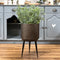 Gisela Graham Bronze Dimple Metal Indoor Planter on Legs