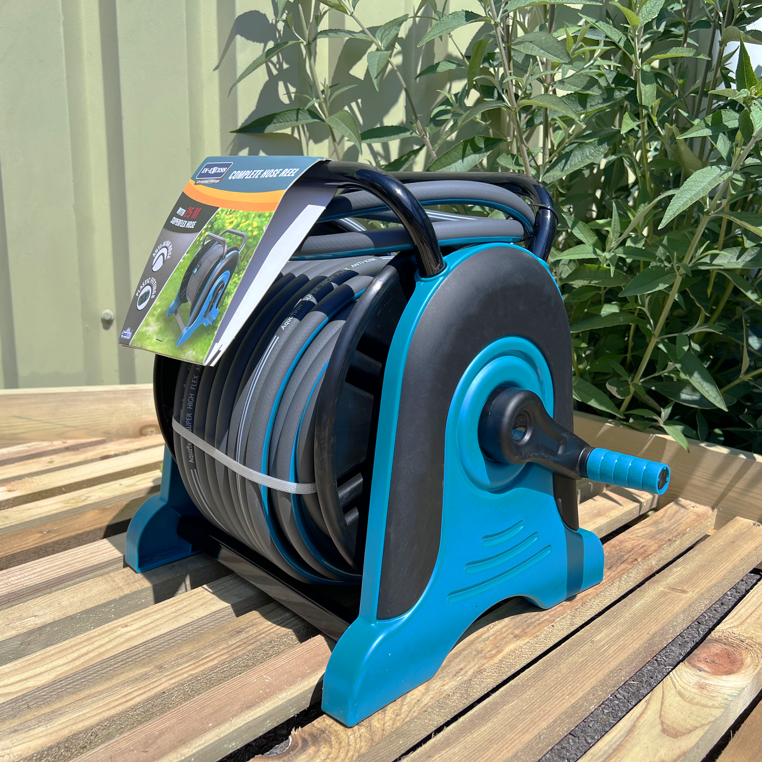 In-Excess Aqualean 25m Super High Flex Anti-Kink Premium Complete Hose Reel