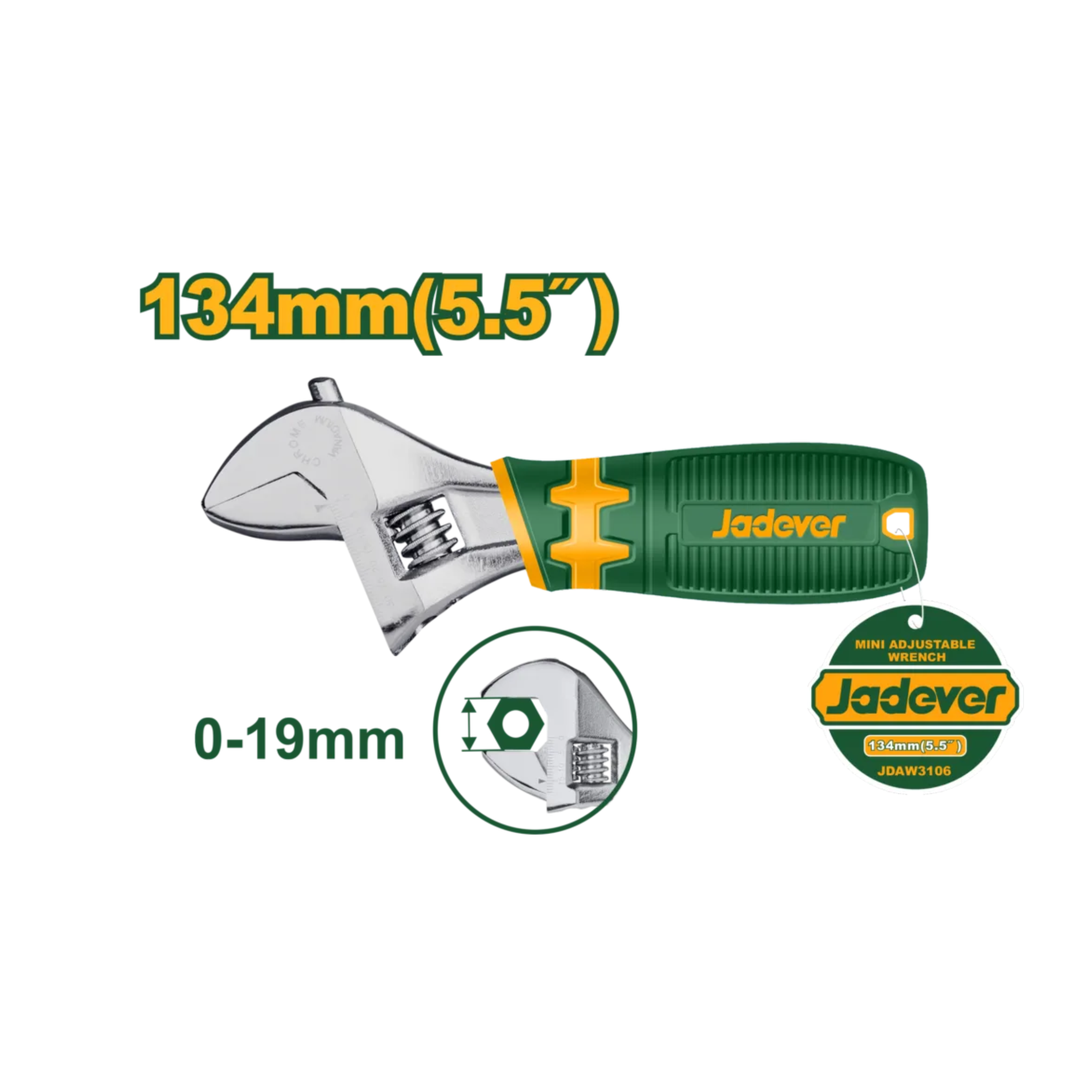 Jadever Mini Adjustable Wrench - JDAW3106