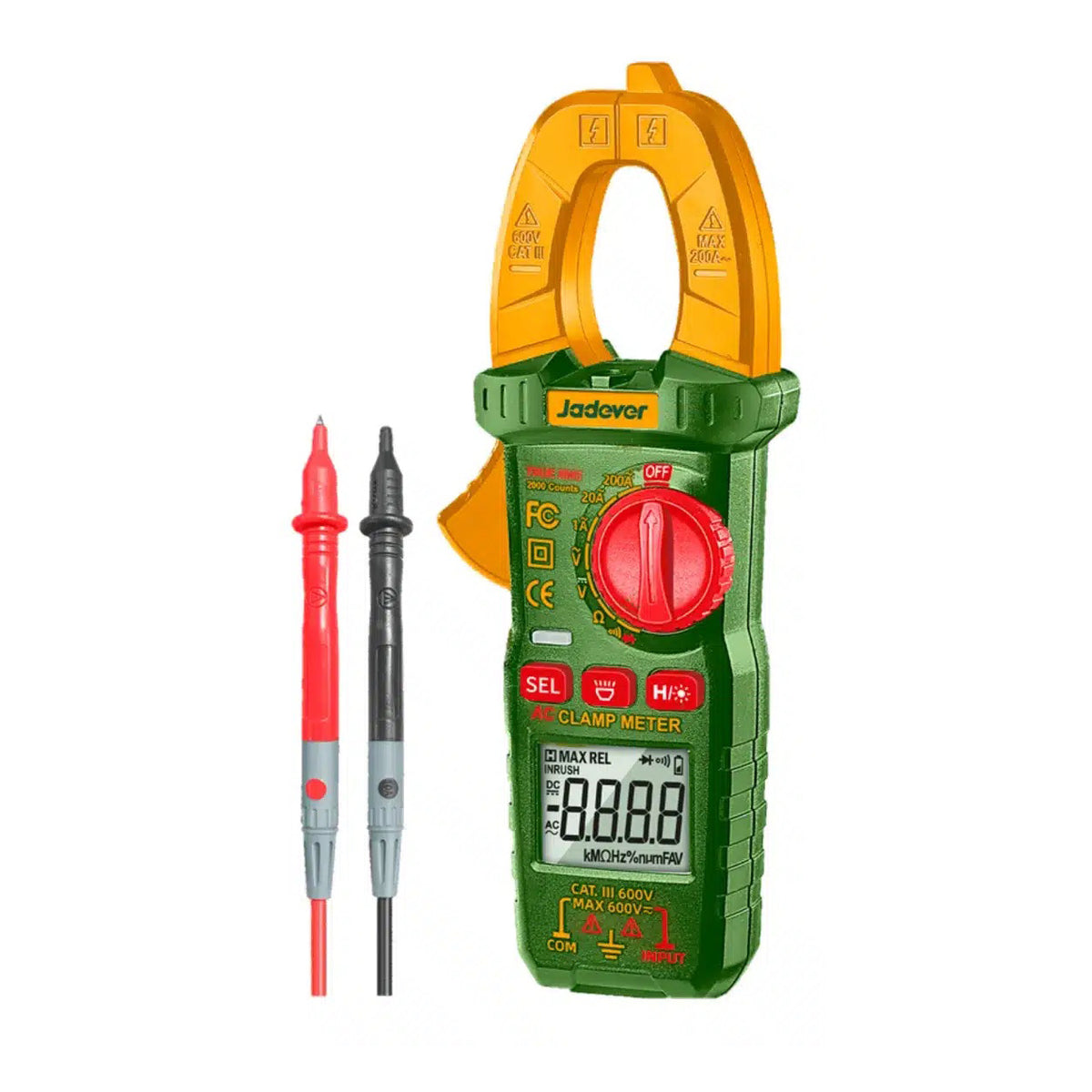 Jadever Digital AC 600A Digital Clamp Meter - JDDM8601