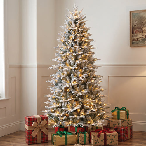 Luma 7ft Pre-Lit Alpine Frost Artificial Tree