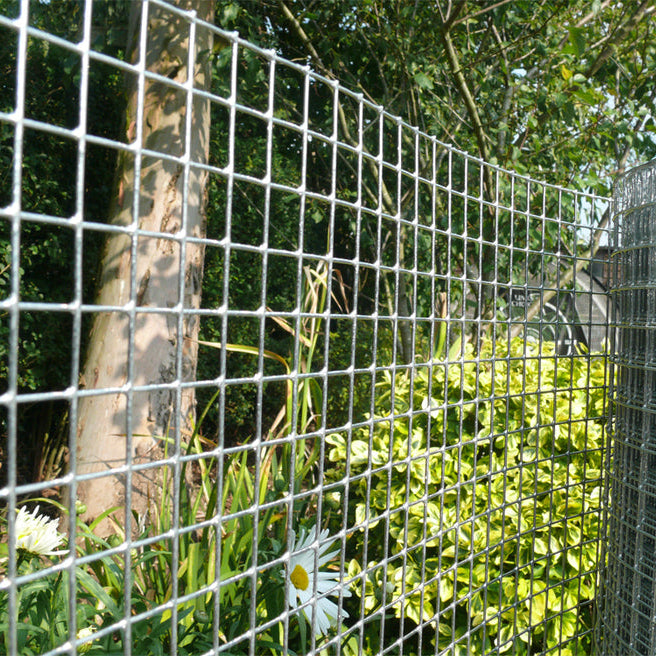 Charles Rose Cage & Aviary Galvanised Wire Fence Welded 16 Gauge Mesh 1" x 1" 0.9 x 20m Roll