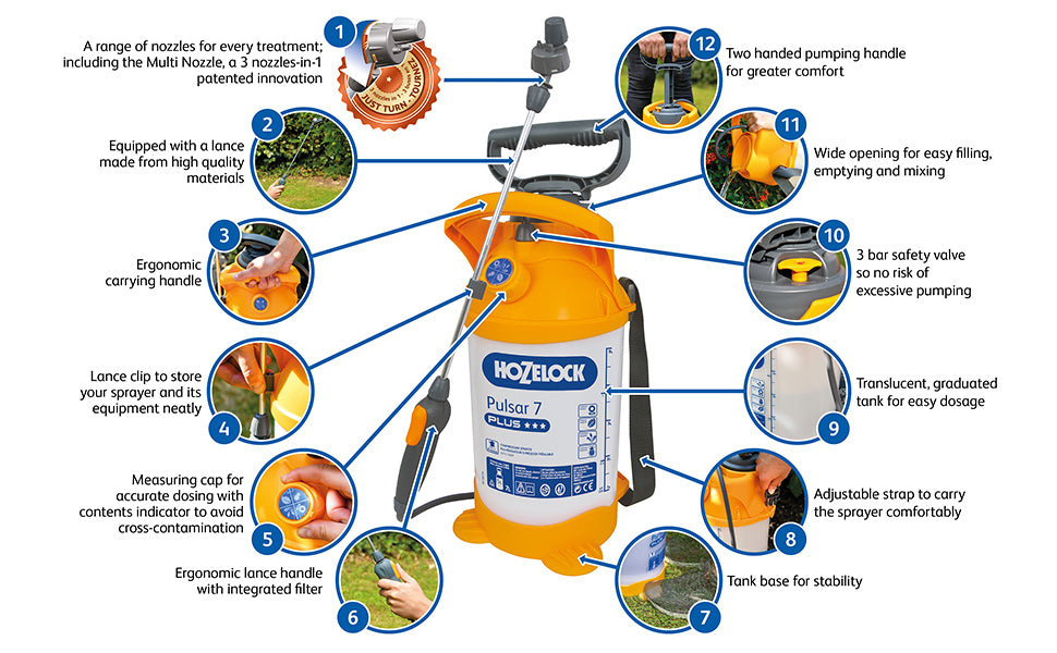 Hozelock 4312 12L Pulsar Plus Sprayer