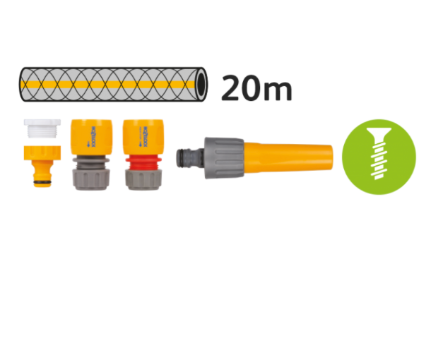 Hozelock 2364 Hose Hanger Starter Set with 20m hose