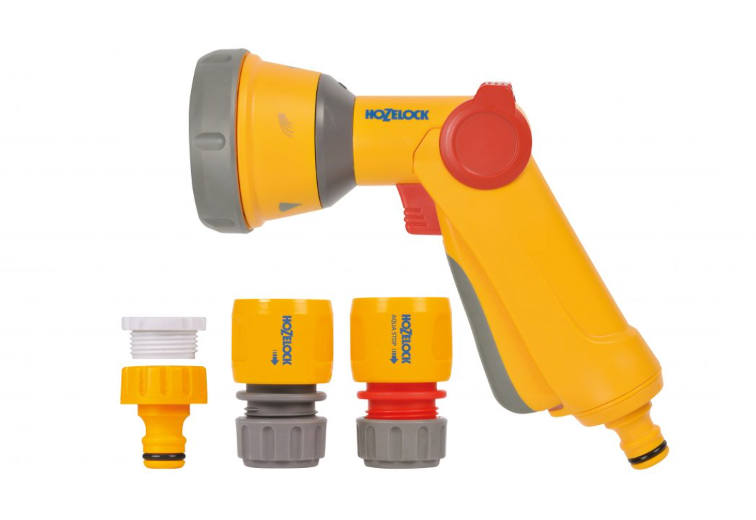 Hozelock 2343 Multi Spray Gun with 3 Fittings