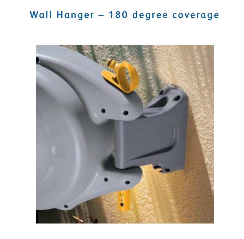 Hozelock Wall Mounted Auto Reel with 10m Hose and fittings