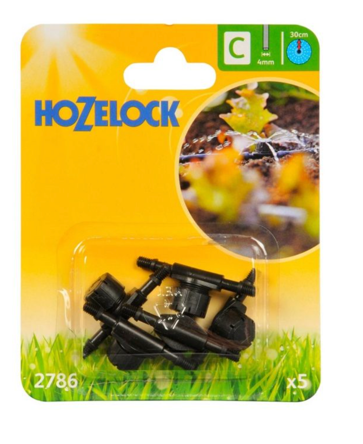 Hozelock 2786 In Line Adjustable Mini Sprinkler 4mm - Pack of 5