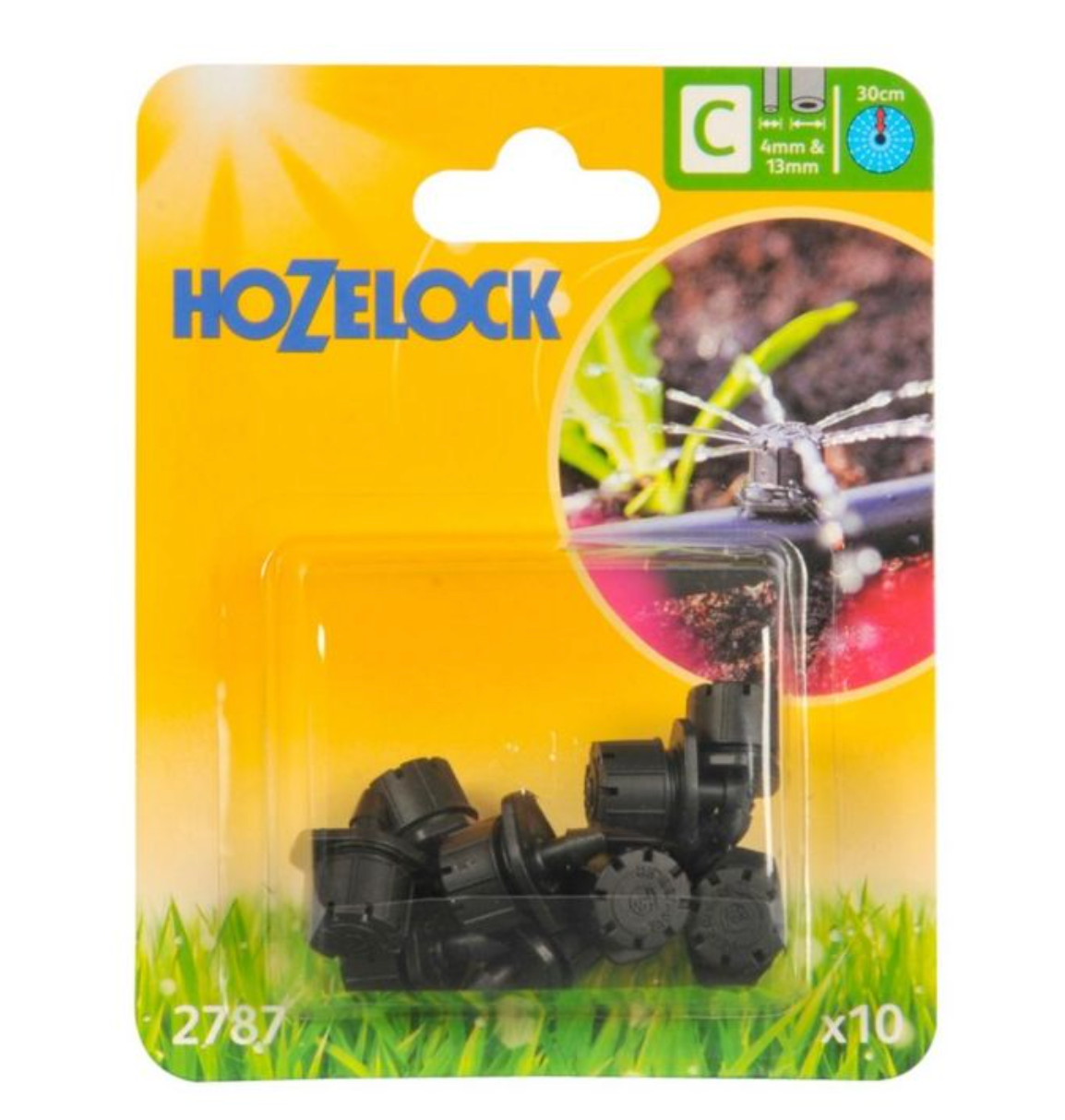 Hozelock 2787 End Line Adjustable Mini Sprinkler 4mm & 13mm - Pack of 12