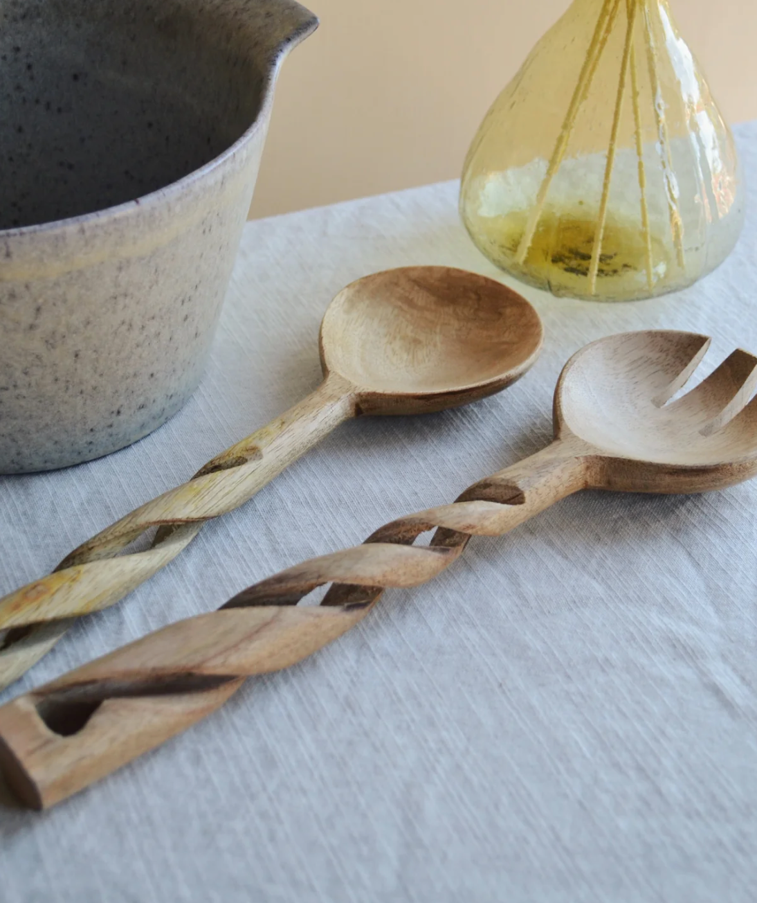 Wooden Salad Servers