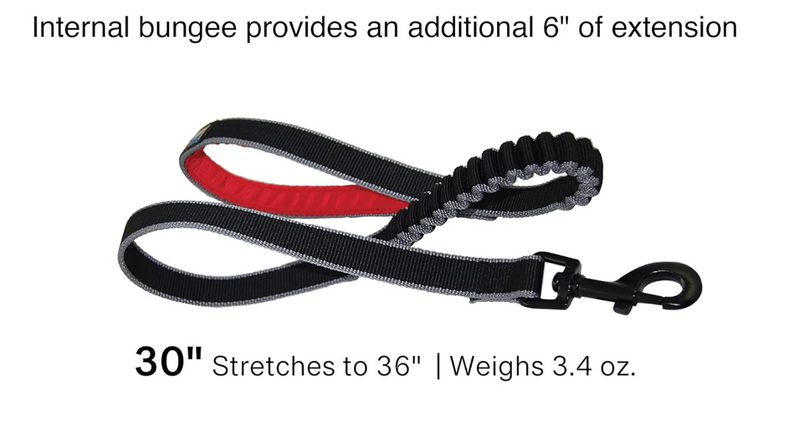 Kurgo Springback Lite Dog Leash - 30" Running Lead